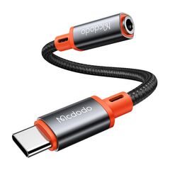 MCDODO Cabo Adaptador Macho USB-C - Jack Fêmea 3.5mm
