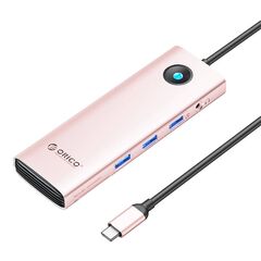 ORICO Estação de Ancoragem 6 em 1 Type-C PW11-10P-RG-EP - Rosa Ouro