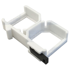 SHELLY Suporte de Calha DIN Duplo para SHELLY Plus e Z-Wave - Branco