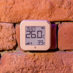 SHELLY Monitorizador Ambiental de Temperatura e Humidade com WiFi - Castanho Claro