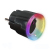 SHELLY Tomada Smart WiFi e LED Multicor 5pcs - Preto