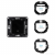 SHELLY Interruptor de Parede de 1 Botão Wall Switch 1 Black (Preto)