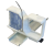 SHELLY Suporte de Calha DIN Duplo para SHELLY Plus e Z-Wave - Branco