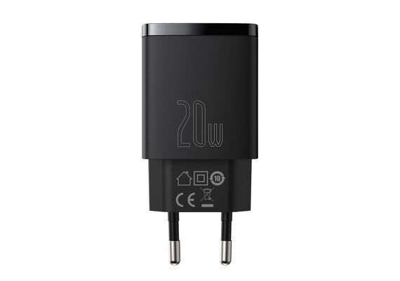 BASEUS Transformador USB 20W Preto