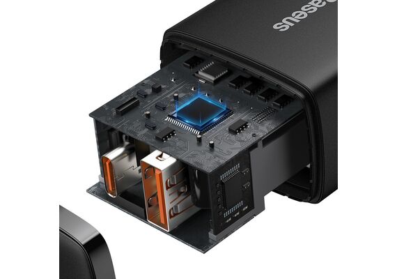 BASEUS Transformador USB 20W Preto