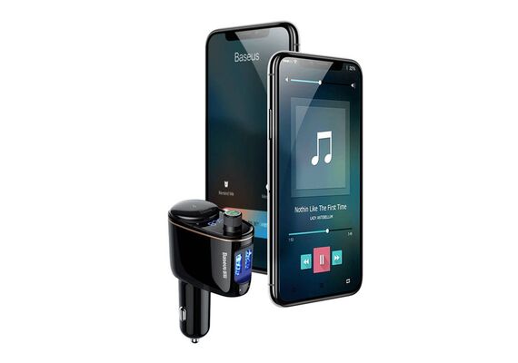 BASEUS Leitor de MP3 Bluetooth para Carro S-06 CCHC000001- Preto