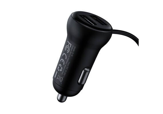 BASEUS Leitor de Bluetooth para Carro T Shaped S-16 - Preto