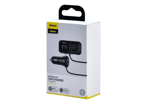 BASEUS Leitor de Bluetooth para Carro T Shaped S-16 - Preto