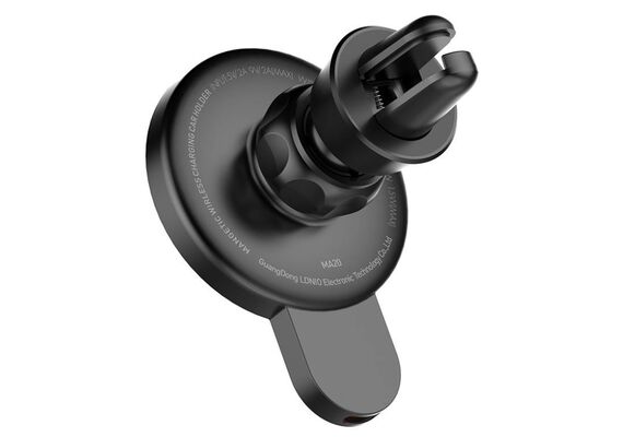 LDNIO Suporte de Carro para Celular com Carregador Indutivo e Anel de Metal 15w MA20 - Preto