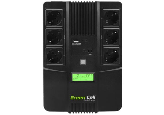 GREEN CELL Fonte de Alimentação Ininterrupta UPS AiO 800VA 480W