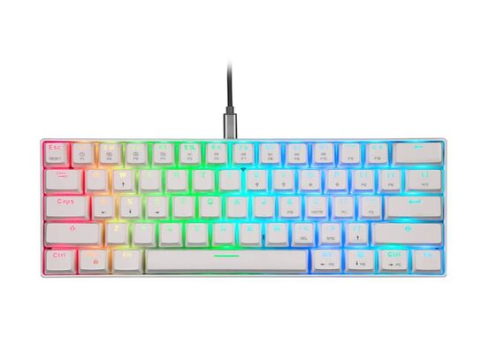 MOTOSPEED Teclados Mecânico RGB CK61 - Branco