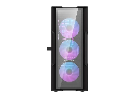 DARKFLASH Cabines de Computador Glass DK431 + fãs x4 - Preto
