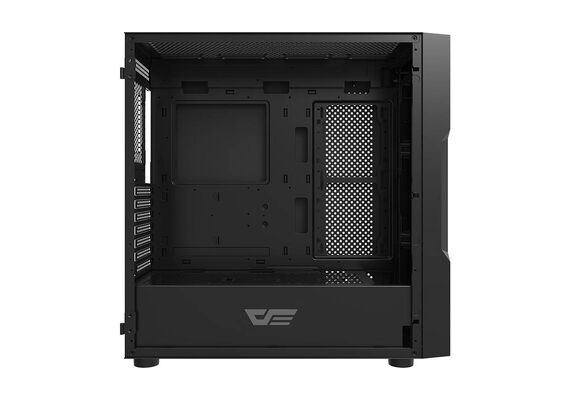 DARKFLASH Cabines de Computador Glass DK431 + fãs x4 - Preto