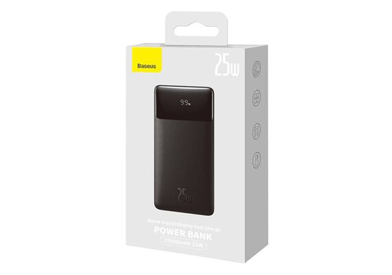 BASEUS Powerbank Bipow 2x USB / USB-C 25W 20000mAh - Preto