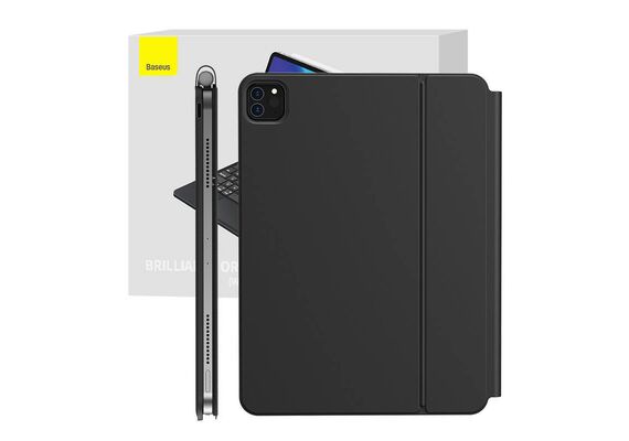 BASEUS Estojo do Teclado Brilliance Pro para iPad 12.9" 2018 / 2020 / 2021 ARJK010216 - Cinza