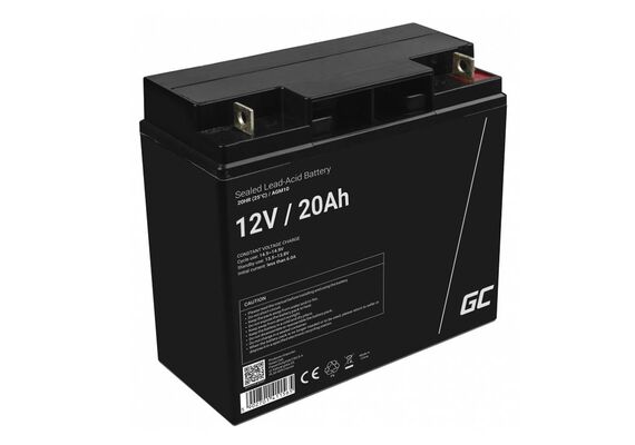 GREENCELL Bateria recarregável para Boat AGM VRLA / Motor / Lawn Mower / Cart AGM10 12V 20Ah