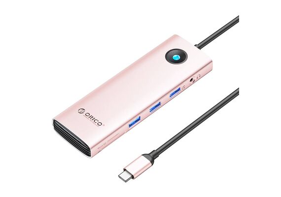 ORICO Estação de Ancoragem 10 em 1 Type-C PW11-10P-RG-EP - Rosa Ouro