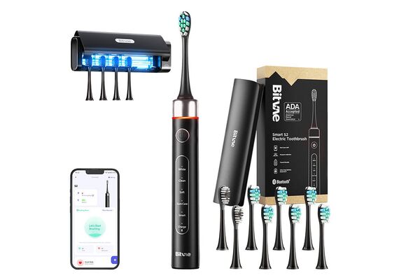 BITVAE Escova de Dente Sônica S2+HD2 - Preto
