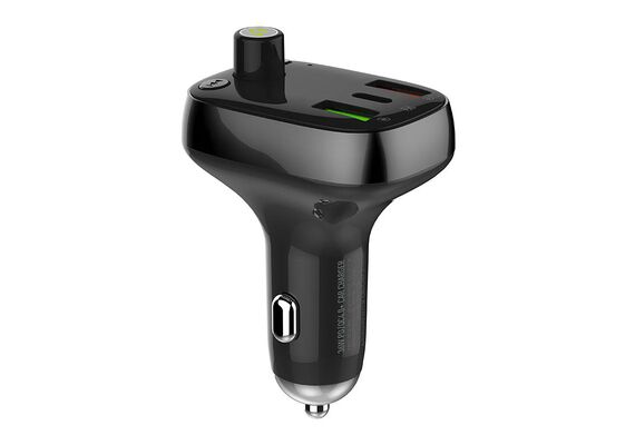 LDNIO USB-C Transmissor Bluetooth FM 2USB / USB / Lightning cable C704Q