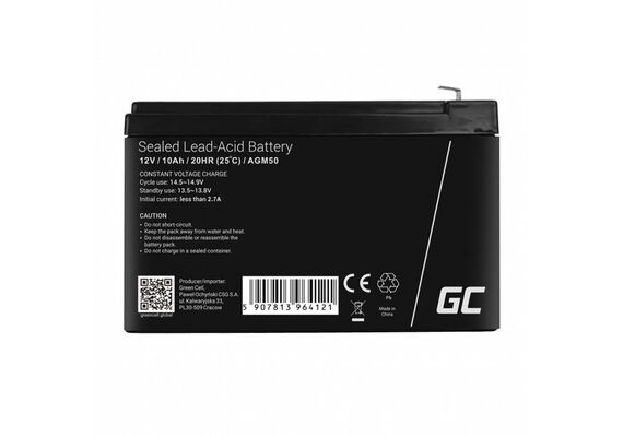 GREENCELL Bateria recarregável para UPS / Toy Car / Lawn Mower AGM VRLA AGM50 12V 10Ah
