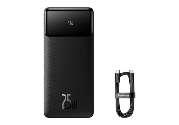 BASEUS Powerbank Bipow 2x USB / USB-C 25W 20000mAh - Preto