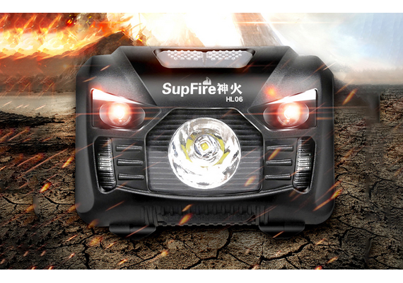 SUPERFIRE Lanterna de cabeça HL06