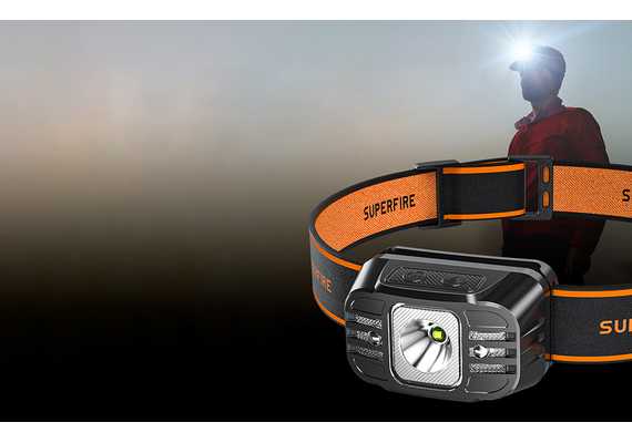 SUPERFIRE Lanterna de cabeça HL75-XSUPERFIRE Lanterna de cabeça HL75-X