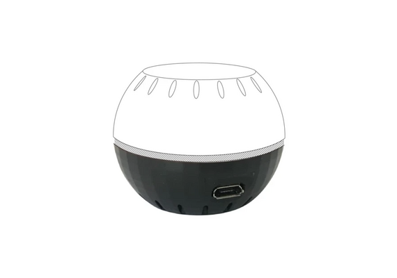 SHELLY Base com Alimentação USB para SHELLY H&T - Preto