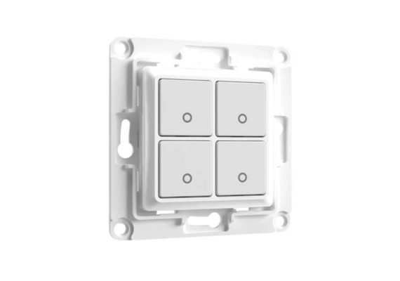 SHELLY Interruptor de Parede de 4 Botões Wall Switch 4 White (Branco)