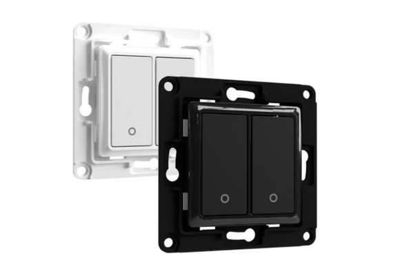 SHELLY Interruptor de Parede de 2 Botões Wall Switch 2 White (Branco)