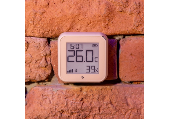 SHELLY Monitorizador Ambiental de Temperatura e Humidade com WiFi - Castanho Claro