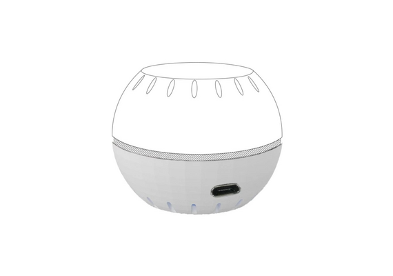 SHELLY Base com Alimentação USB para SHELLY H&T - Branco