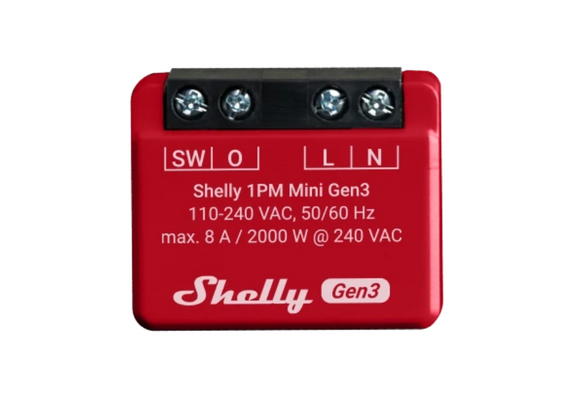 SHELLY Mini Módulo Interruptor para Automação WiFi Mini 1PM Gen3