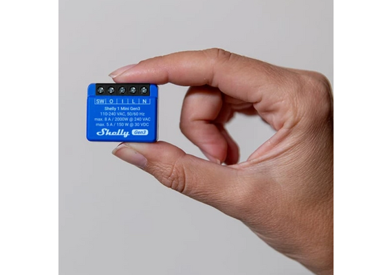 SHELLY Mini Módulo Interruptor para Automação WiFi Mini Gen3