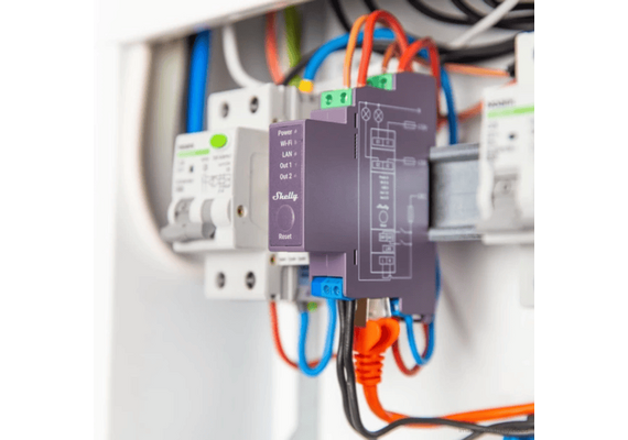 SHELLY Módulo para Calha DIN para Automação WiFi/BT/LAN PRO 2