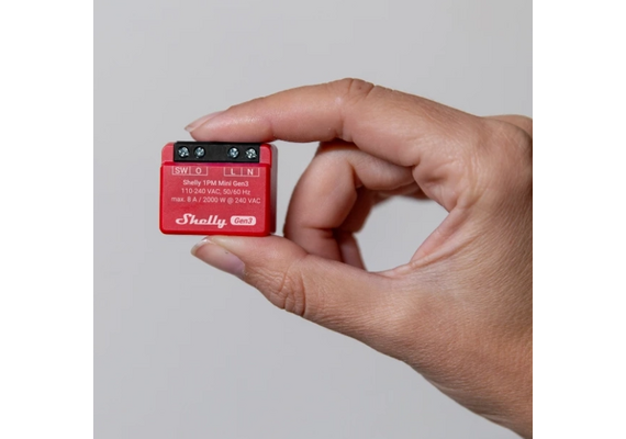 SHELLY Mini Módulo Interruptor para Automação WiFi Mini 1PM Gen3