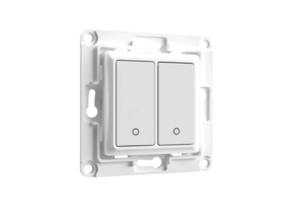 SHELLY Interruptor de Parede de 2 Botões Wall Switch 2 White (Branco)