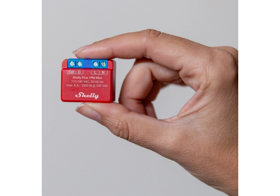 SHELLY Mini Módulo Interruptor para Automação WiFi Mini Plus 1PM