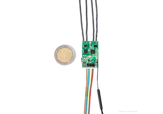 SHELLY Mini Módulo Interruptor Duplo para Automação WiFi Uni
