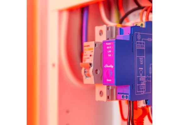 SHELLY Módulo para Calha DIN para Automação WiFi/BT/LAN PRO 1