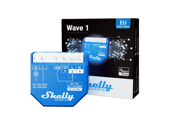 SHELLY Módulo Interruptor para Automação Z-Wave Qubino Wave 1
