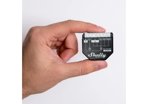 SHELLY Módulo Interruptor para Automação Z-Wave Qubino Wave 2PM