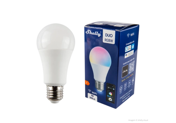 SHELLY Smart LED Lâmpada WiFi Duo RGBW E27