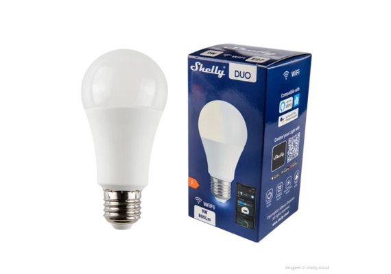 SHELLY Smart LED Lâmpada WiFi Duo E27