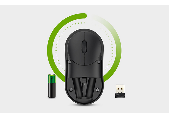 DAREU Rato sem fios UFO 2.4G (prata)