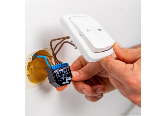 SHELLY Módulo Interruptor Duplo para Automação Wifi Plus 2PM