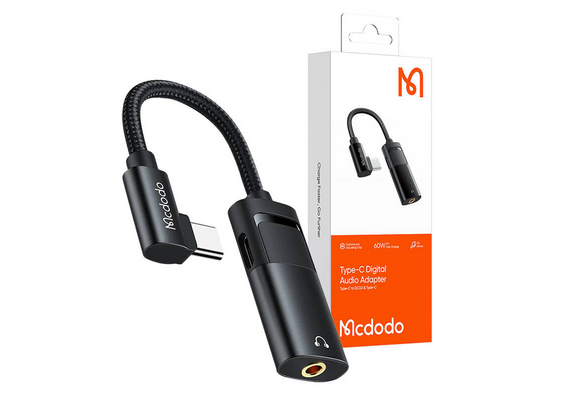 MCDODO Adaptador USB-C Macho/Fêmea para mini jack 3.5 mm CA-1880